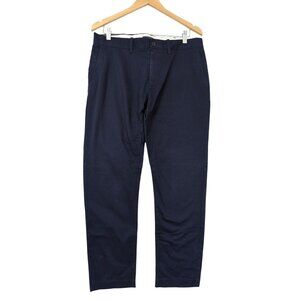 J Crew Mercantile Flex Slim Chino Pants‎ Men 33x30 Blue Preppy Business Casual